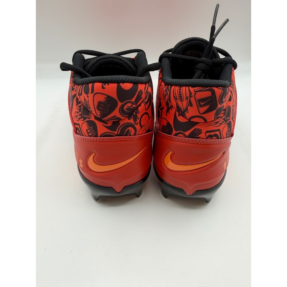 Nike Alpha Menace 4 Pro SE Football Cleats,Men's 13, Red Orange Black FQ3984-600 - Picture 5 of 12